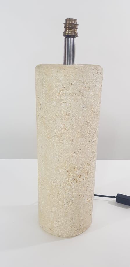 Travertine lamp 70s