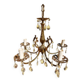 Baroque bronze chandelier with tassels