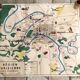 Old school map of Paris