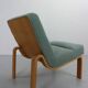 Danish Plywood Lounge Chair by Magnus Olesen,  in mint bouclé