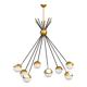Italian Brass Sputnik Chandelier In Stilnovo Style