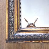 Antique large Louis Philippe mirror, decorated with gilt leaf - "Claude"