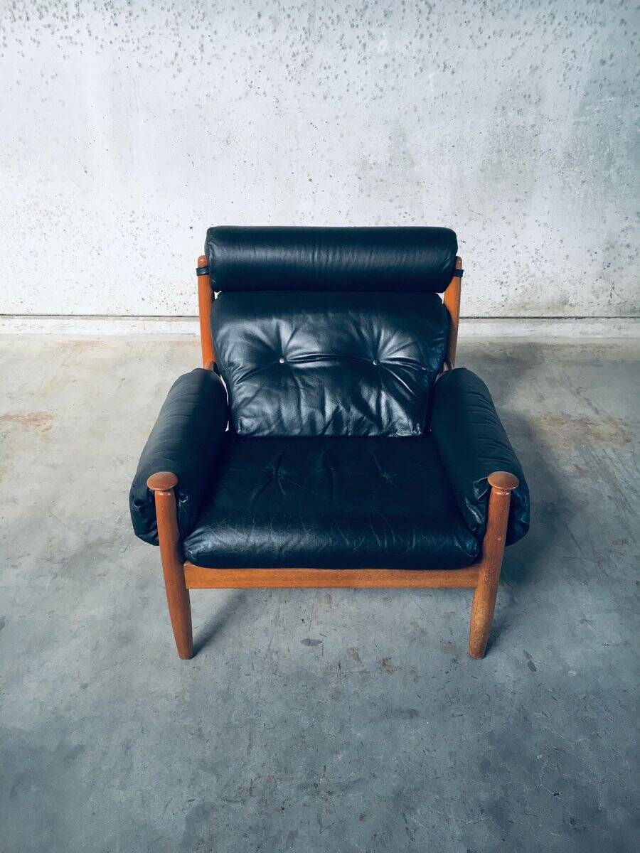 Scandinavian lounge chairs attributed to Eric Merthen for Ire Möbler, Sweden, 1960s, set of 2.