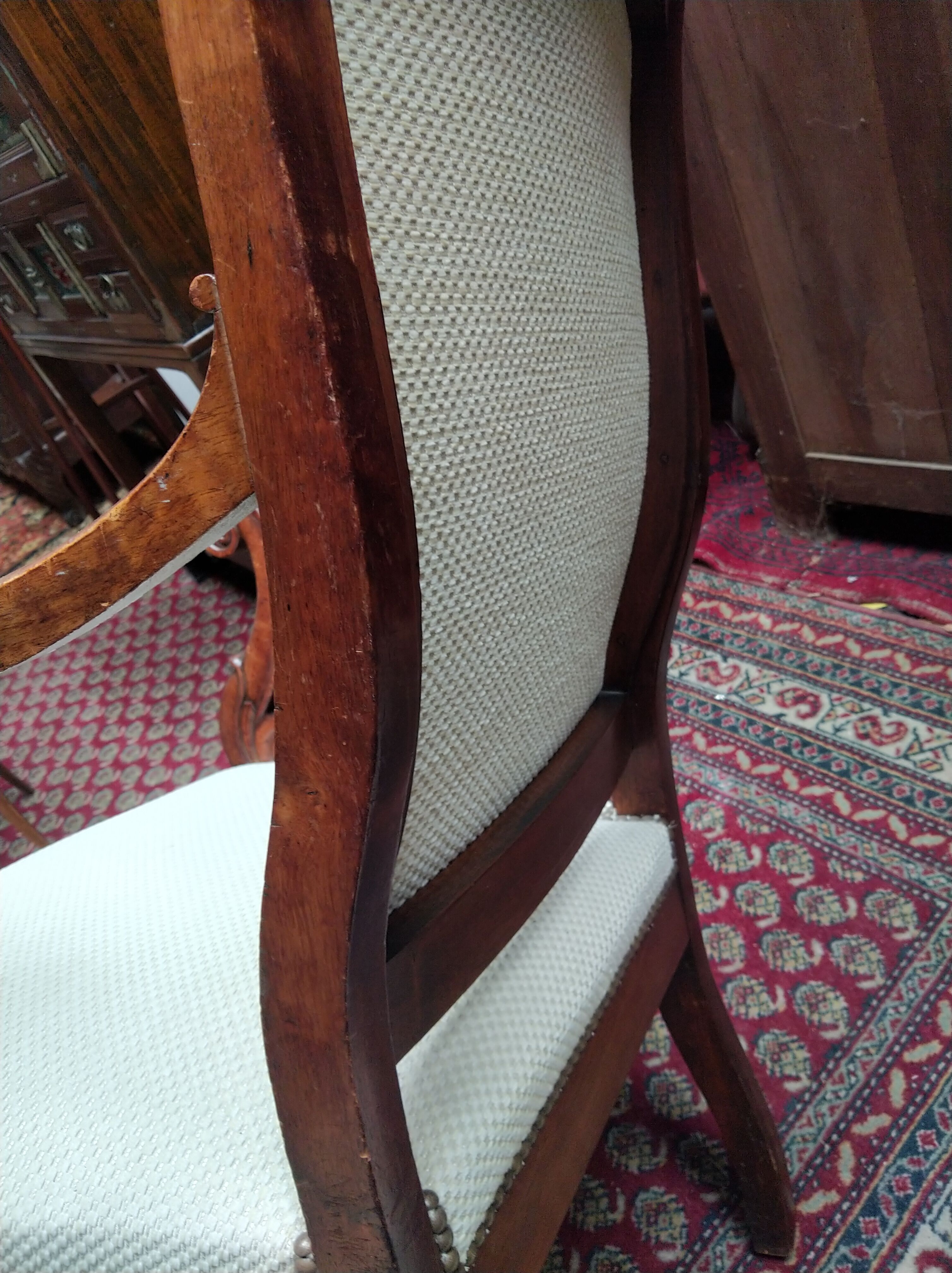 Paire de fauteuils en acajou d'époque Restauration estampillés Guinard