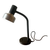 Lampe de bureau Wila vintage en métal noir et aluminium