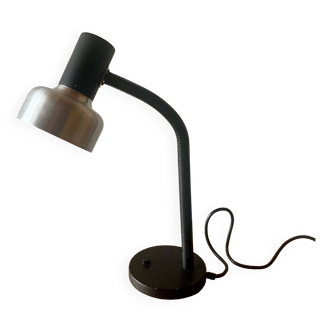 Vintage Wila desk lamp in black metal and aluminum