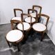Chaises de salle à manger en bois courbé des années 1960, lot de 6