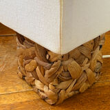 Lamp, natural weaving in water hyacinth fibre.