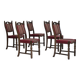 1960s, set of 5 pcs Danish dinning chairs, original good condition.