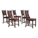 1960s, set of 5 pcs Danish dinning chairs, original good condition.