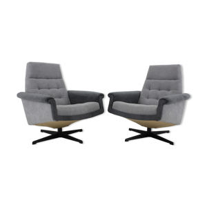 Paire de fauteuils pivotants