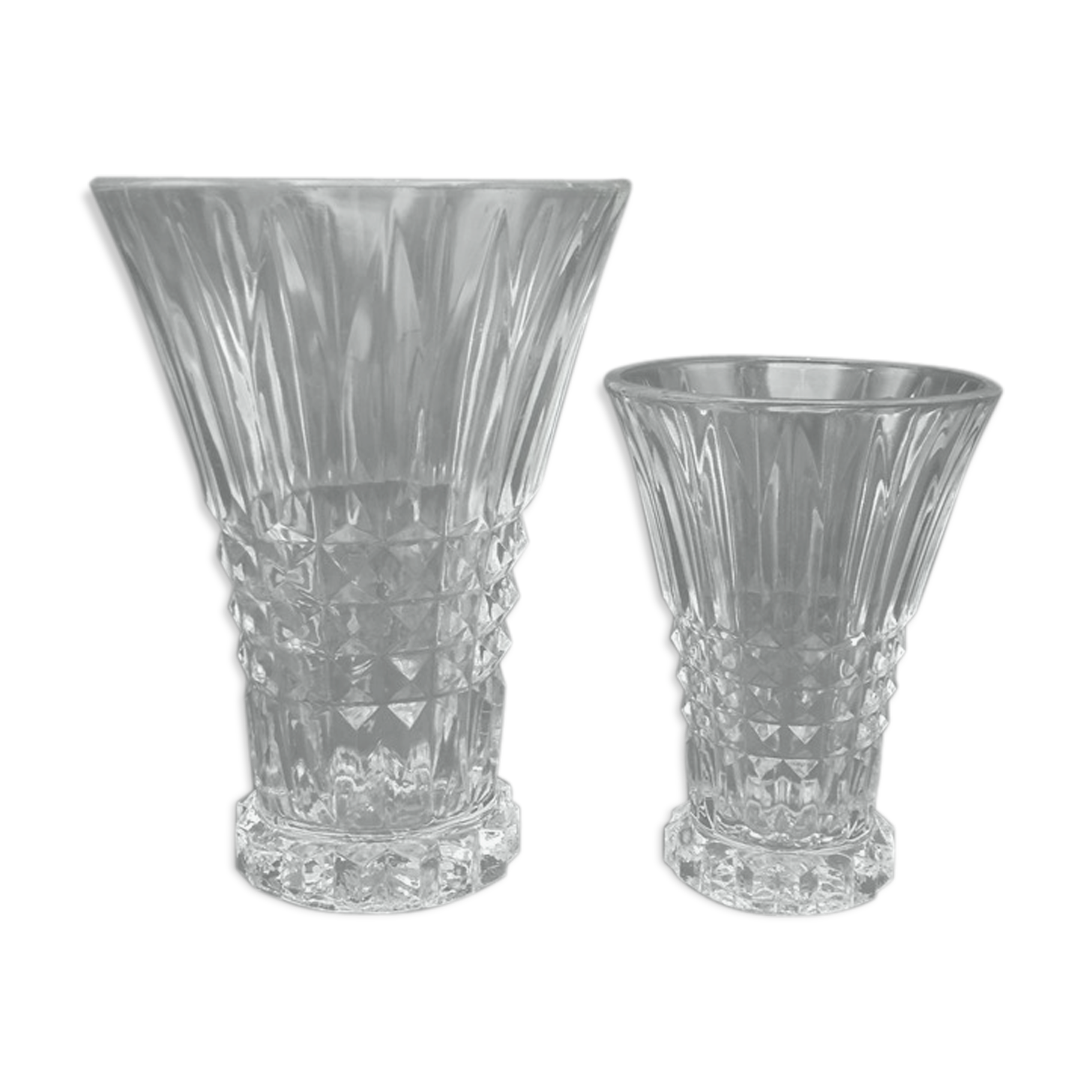 Set of 2 flared vases