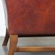 Large comfortable sheepleather wingchair in good condition and beautiful colours