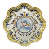 Large polylobed earthenware dish from the Charolles factory