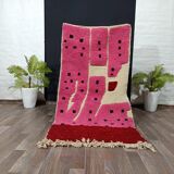 Handmade Moroccan rug pure wool 3x2 m