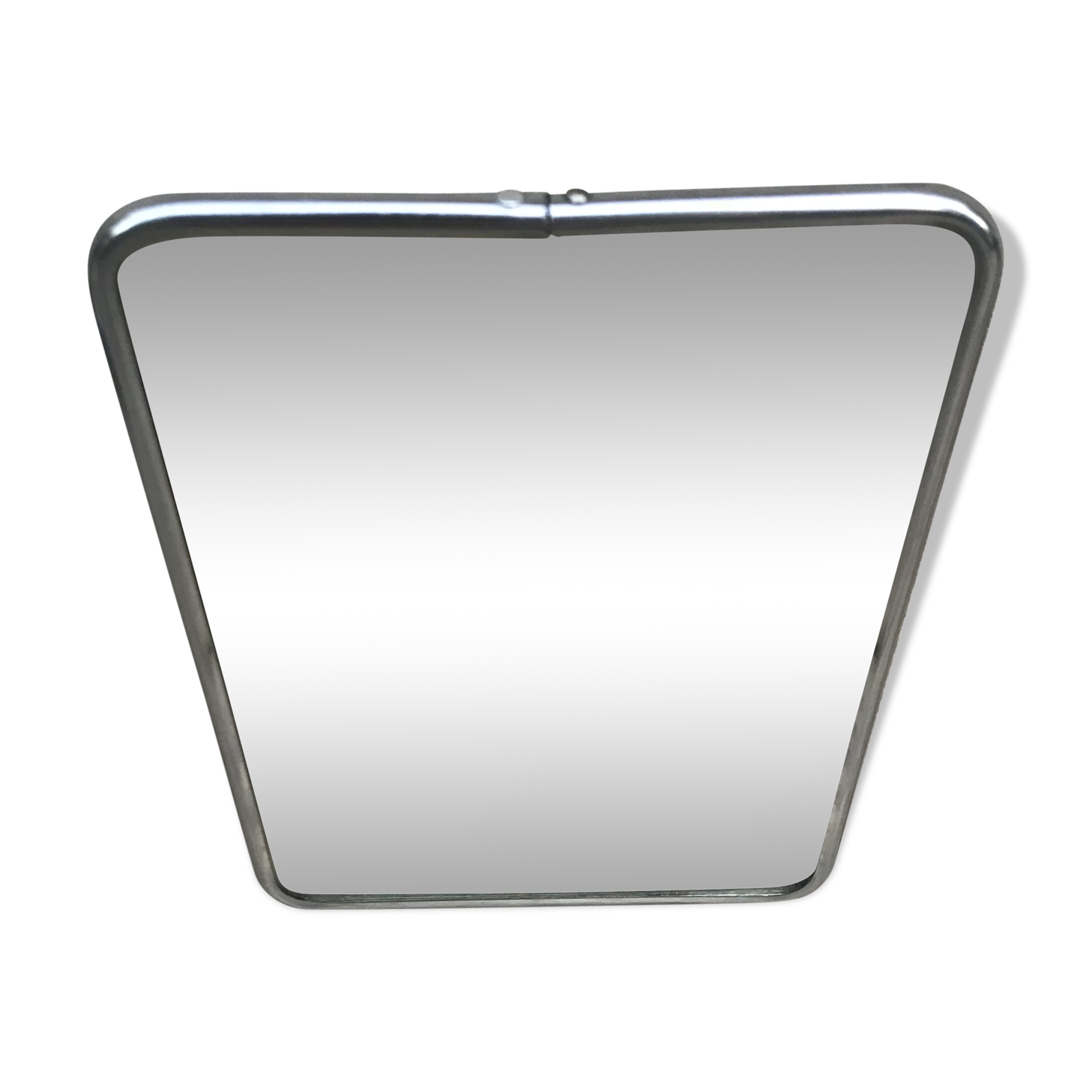 Old ice mirror barber contour aluminium  21x15cm