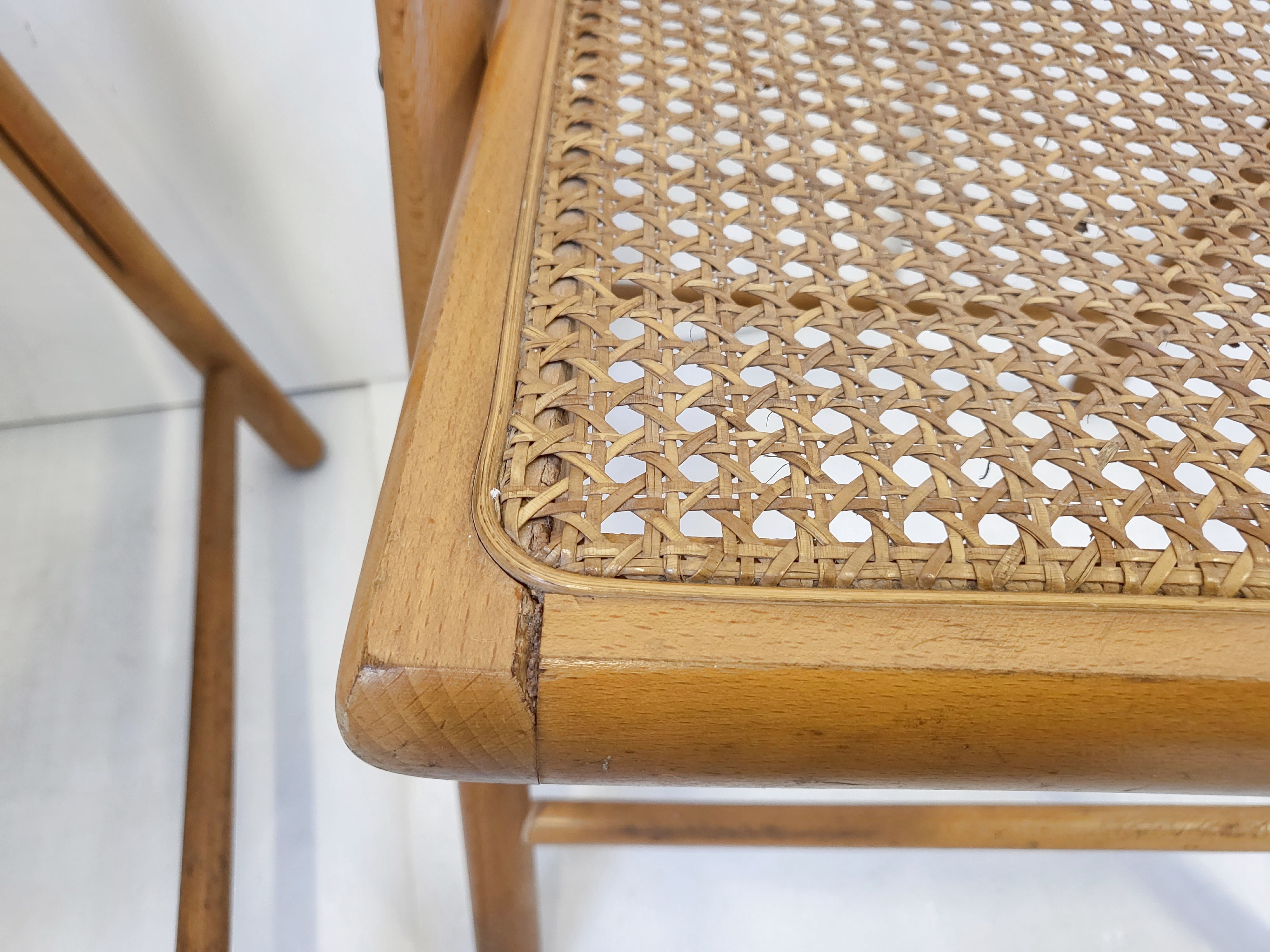 Paire de chaises pliantes vintage italiennes 1970