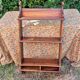 Vintage wall shelf in oriental or Moorish style, handcrafted by a cabinetmaker.