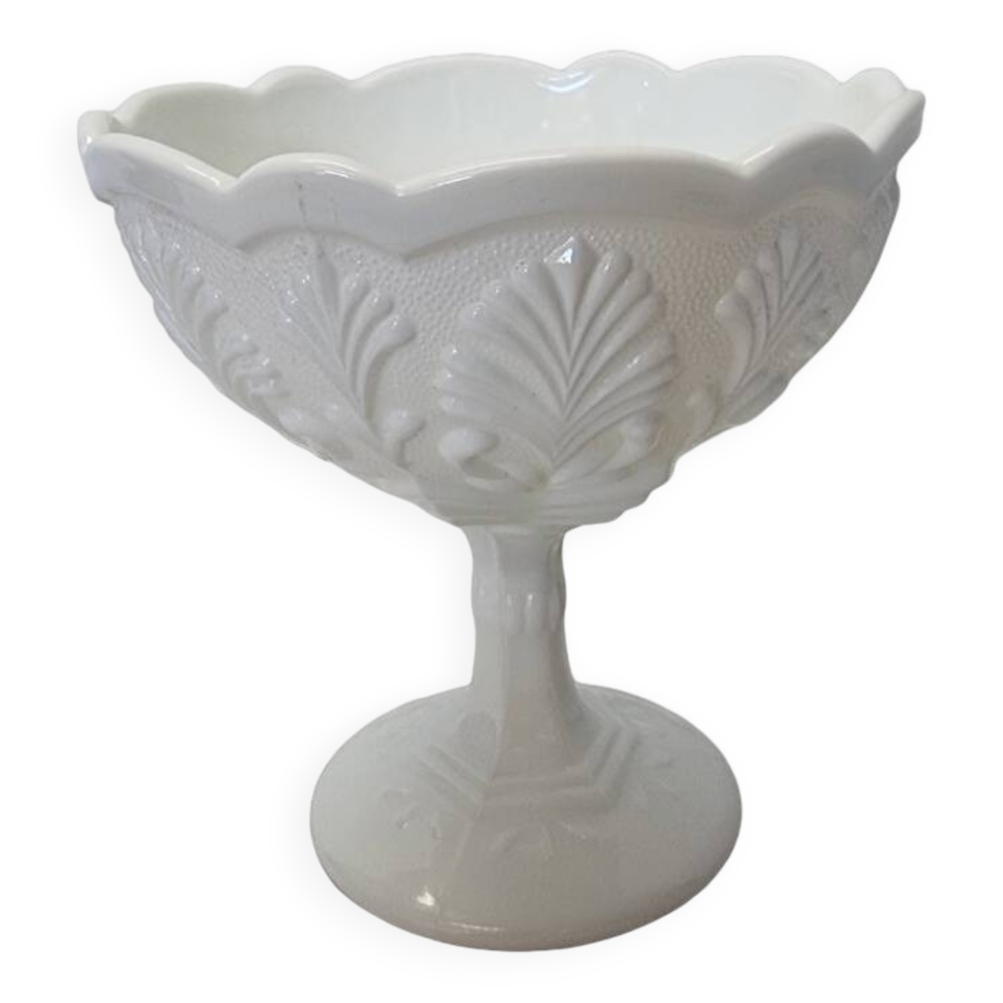 Vintage Milk Glass Jar, 1920s