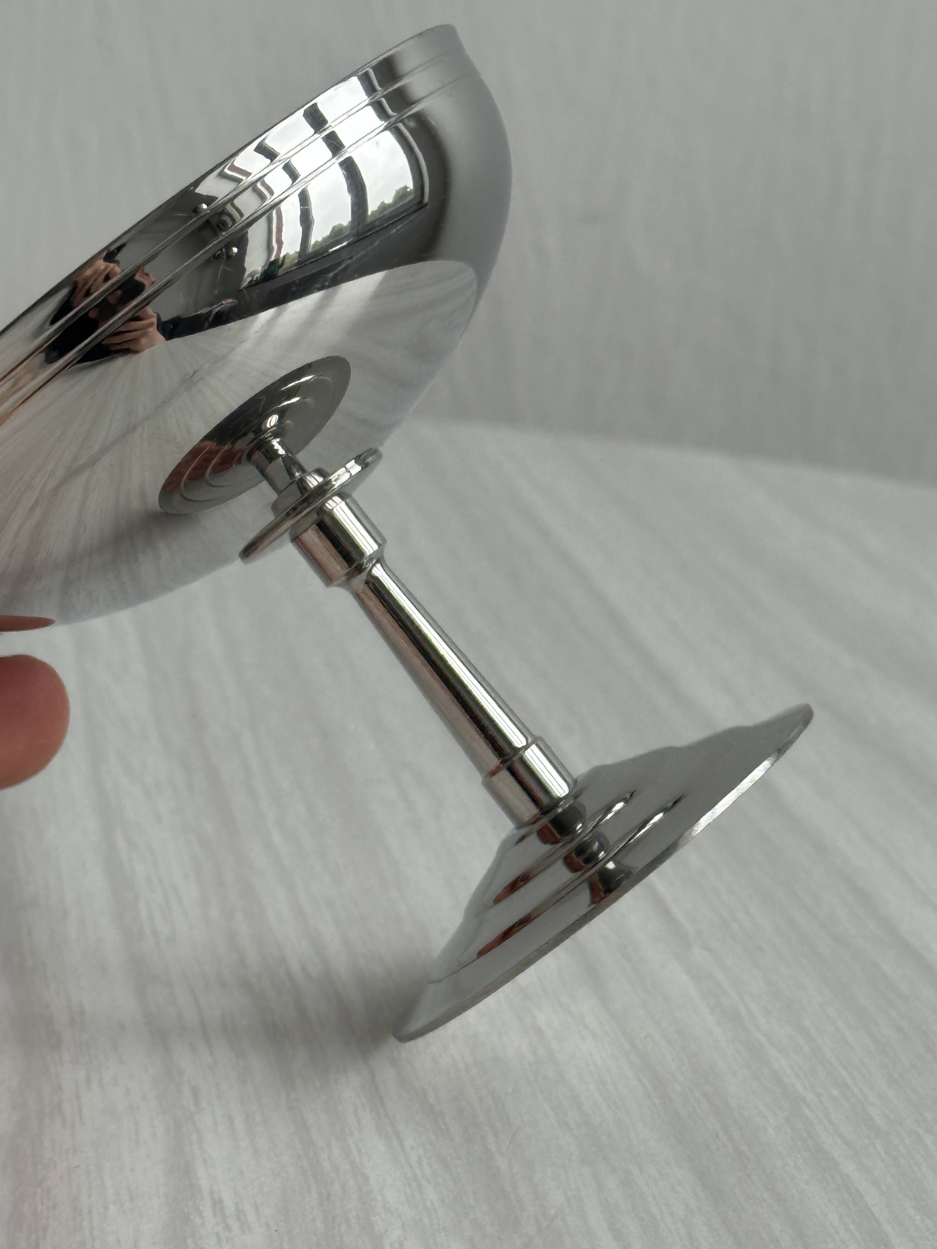 6 Letang Remy stainless steel footed bowls