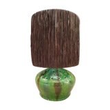 Glazed terracotta lamp