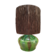 Lampe terre cuite vernissée