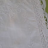 Housse coussin dentelle vintage