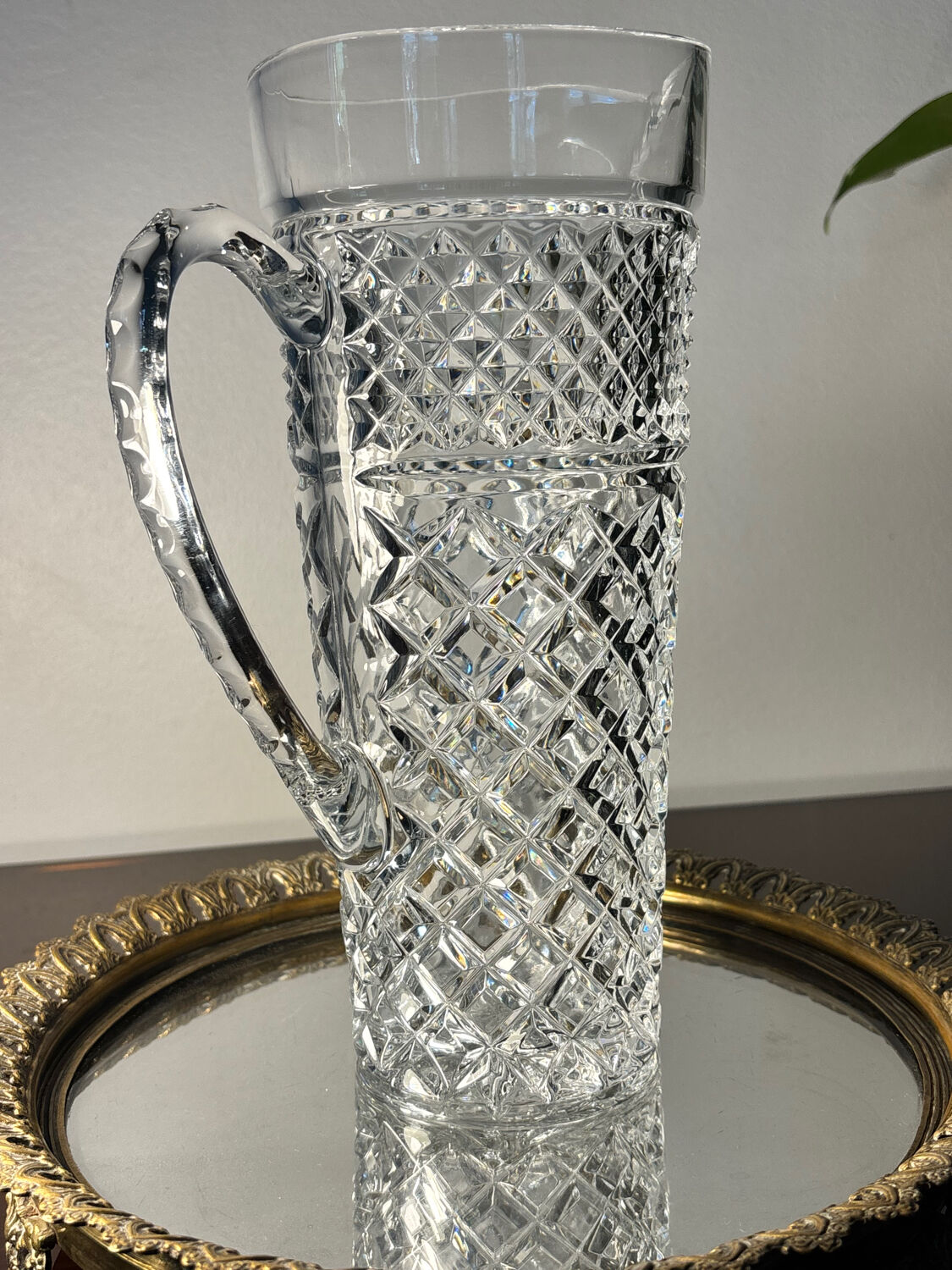 Bohemian crystal jug