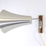 Lampe murale vintage Philips en aluminium des années cinquante