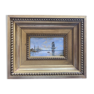 Table hsp marine with sailboats and port
