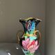 Handled ceramic vase from Vallauris, signed