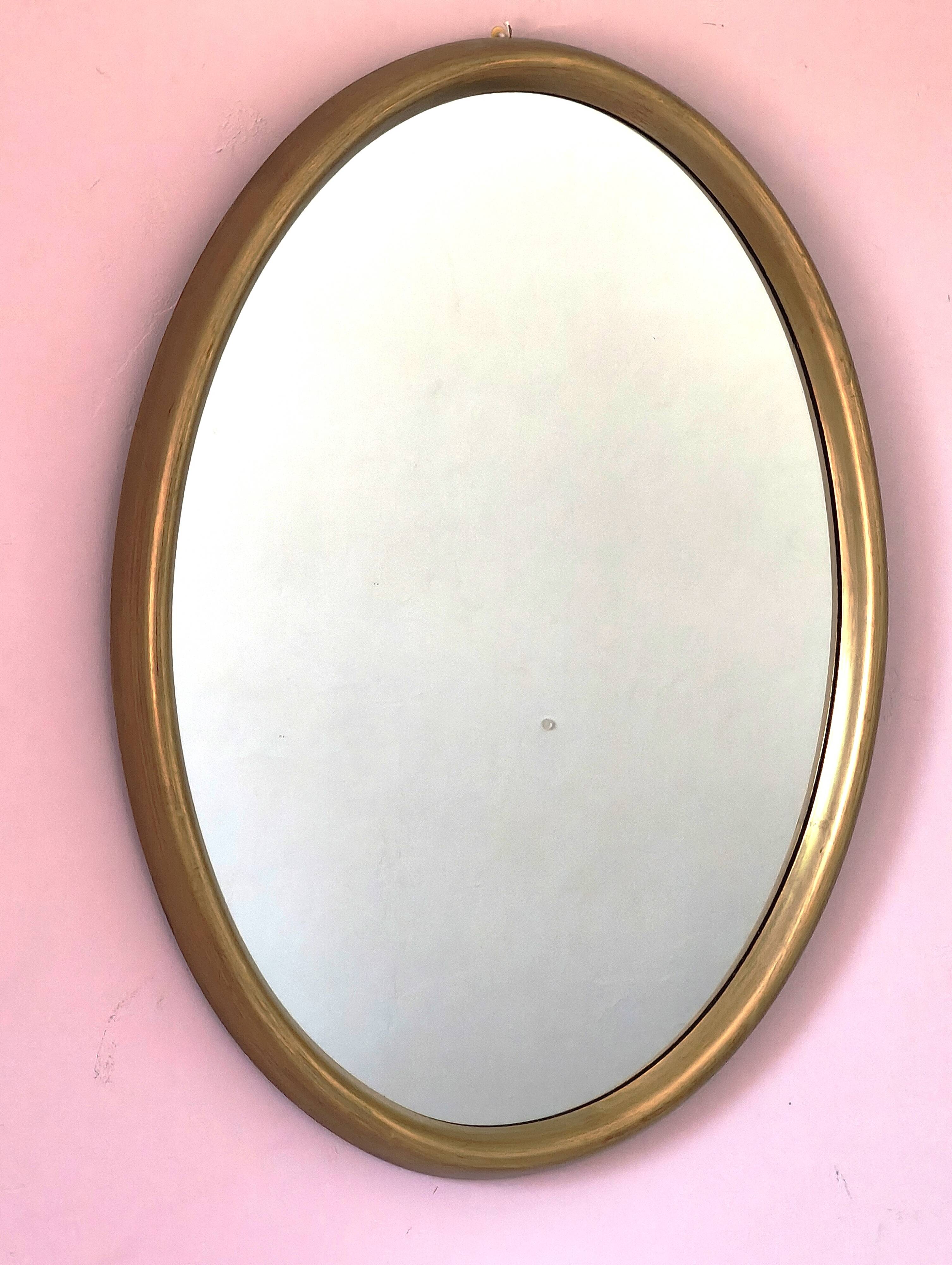 Antique oval mirror 75 X 56 cm