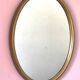 Antique oval mirror 75 X 56 cm