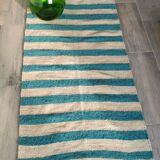 Double-sided kilim wool carpet fully handmade
