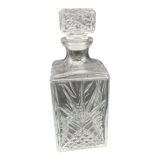 Vintage, whisky decanter, bottle, pitcher, cork, diamond décor, vegetable, 1960s, 1970s, Italy