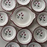 Salins dessert plates and platter, Cerilly model