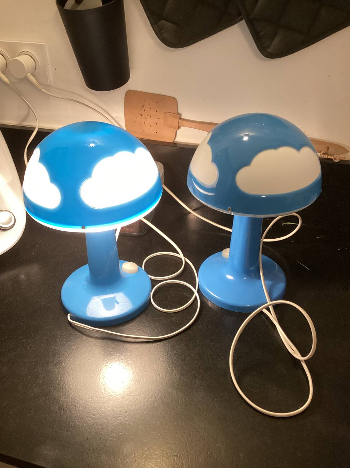 Pair of Ikea Skojig lamps