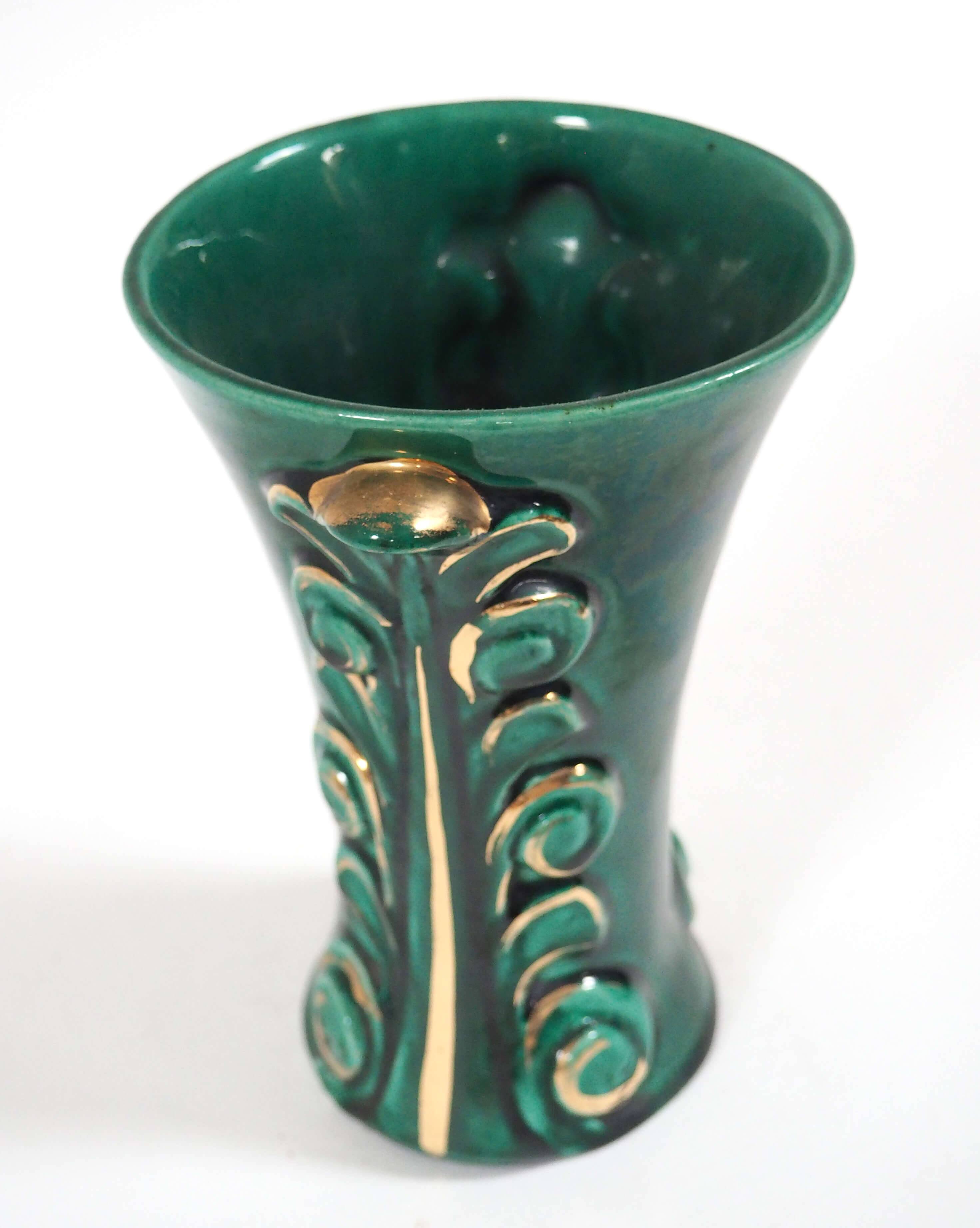 1940s Evrt and Gold Vase