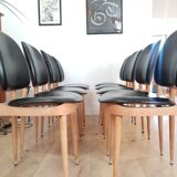 Vintage "Pegase" chairs by Pierre Gurariche / Baumann