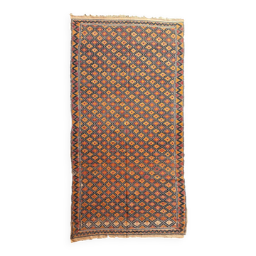 Berber kilim zammour rug - 314 x 158 cm