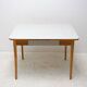 Midcentury formica and wood central table, Czechoslovakia, 1960s
