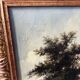 Dutch street scene oil painting in ornate frame signed Nijland