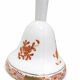Duo en Porcelaine de Herend - Chandelier et Clochette Apponyi Orange