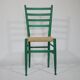 B&B Italy Wicker Chairs Table Colorful Mid-Century Design 60s 70s, Set of 5