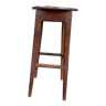 High wooden stool
