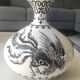 Vase Sia Home Fashion. Celestial Sphere design. Decor with birds/Chimeras.