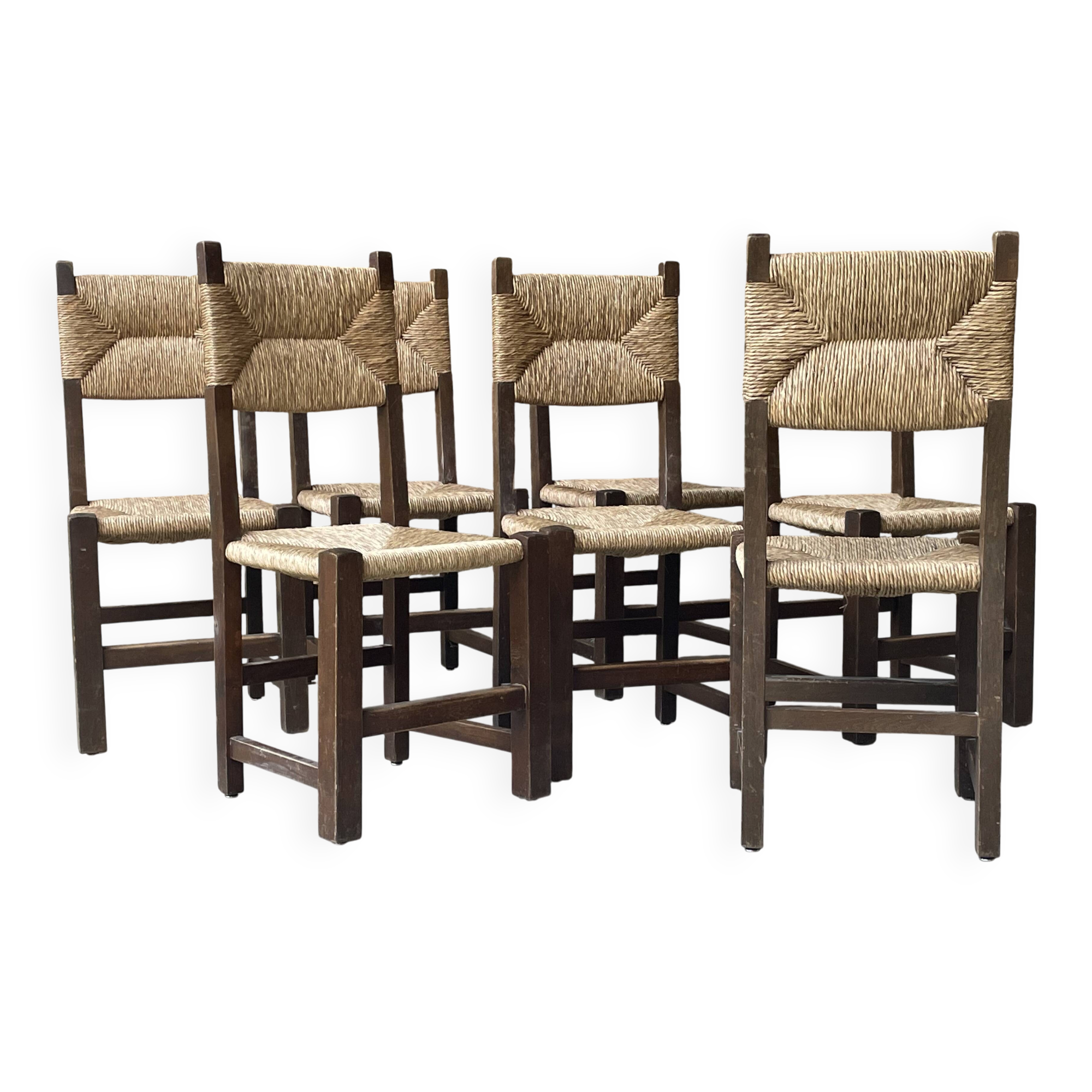 Vintage straw chairs