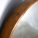 Mirror - Teak - Wooden structure with brass - Vintage Italian design - 1960s