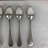6 forks & 6 spoons Christofle Baguette Fidelio model silver metal