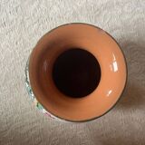 Old handmade floral pattern vase